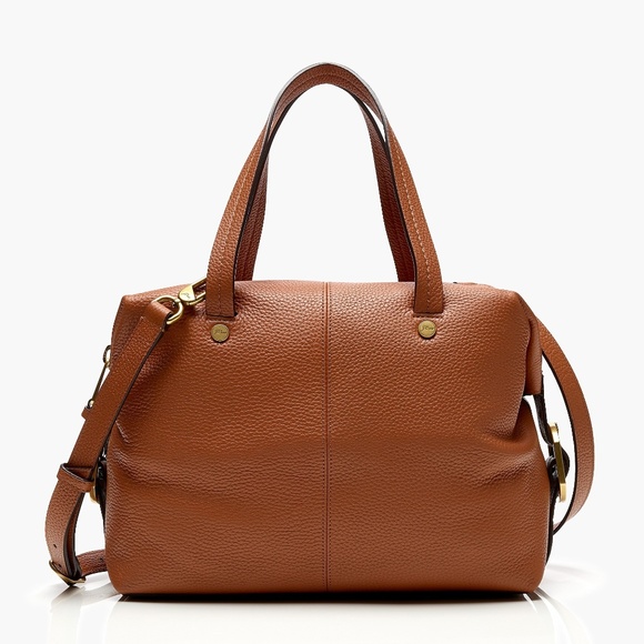 J.Crew Bristol Convertible Pebbled Leather Satchel - Picture 1 of 7